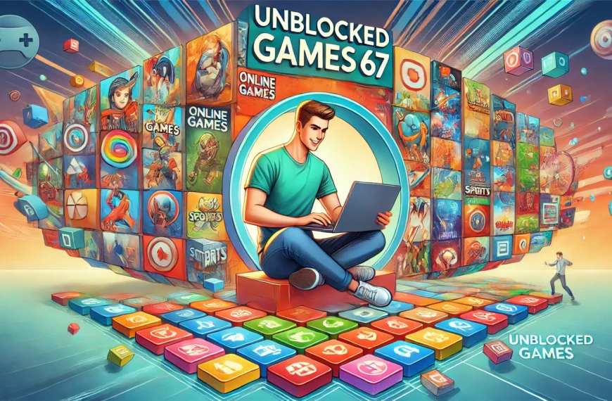 A dynamic collection of games from Unblocked Games 67 featuring colorful game thumbnails and a stress-free gaming environment.