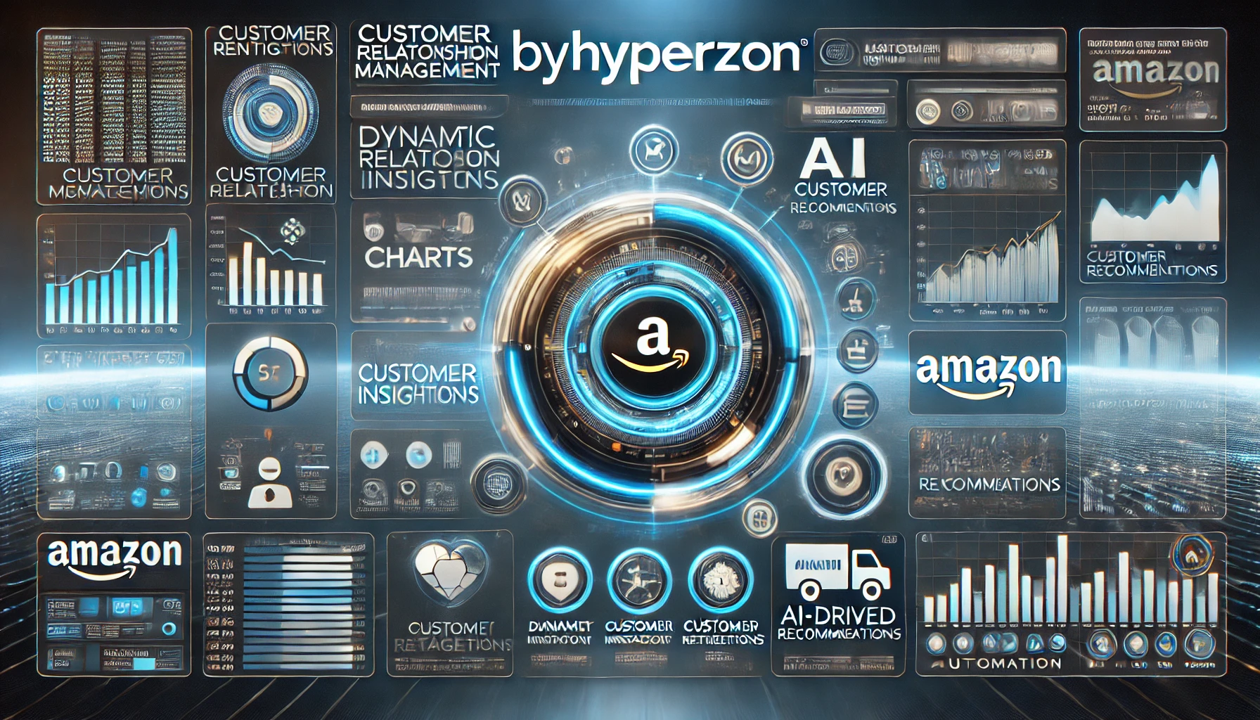 Amazon customer relationship management byhyperzon system visualized